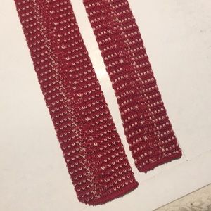 Accessories - Cream and Red Knit Tie Accessories - Cream and Red Knit Tie